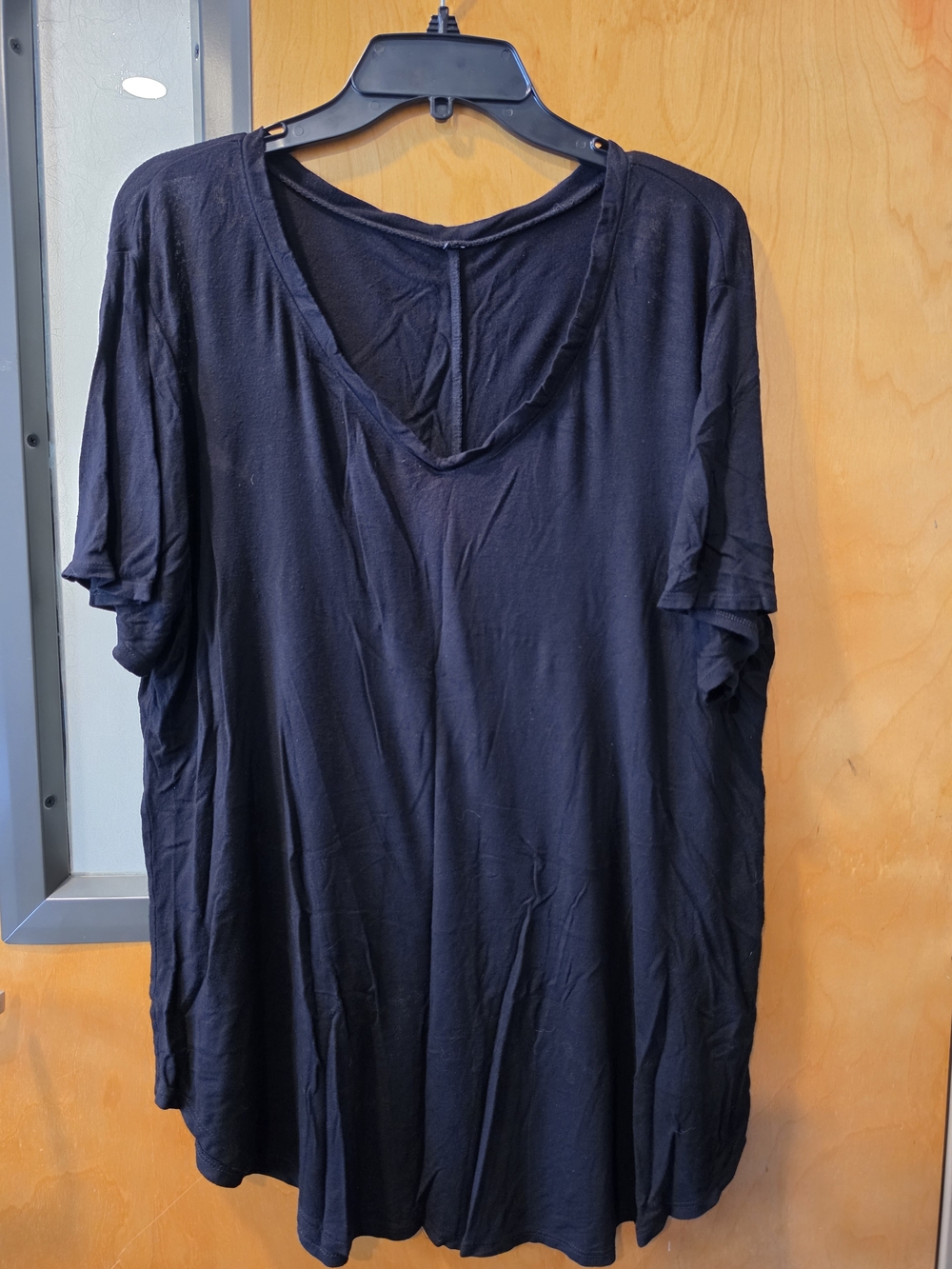 Classic V-Neck Black Tee